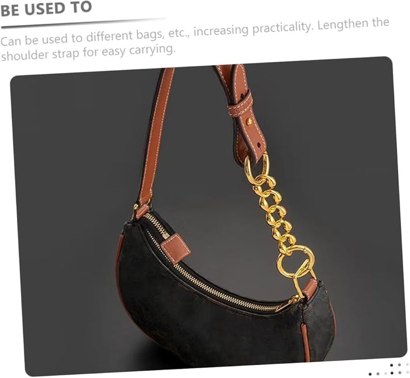 2Pcs Silver Metal Purse Strap Chain Extender Replacement For Handbags Crossbody Shoulder Bags - Image 5